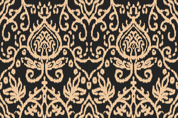 Seamless ethnic design, ikat art. beautiful hand drawn Design for textile and printingEthnic pattern.beautiful pattern. folk embroidery,bohemian style, abstract art	