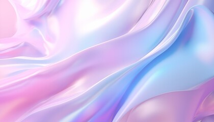 Obraz premium purple blue holographic wavy 