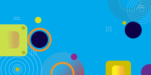 Vector colorful abstract geometric creative shapes. Vector abstract graphic presentation design banner pattern wallpaper background web template.