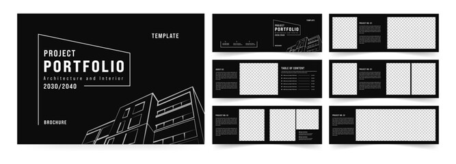 Landscape architecture Portfolio Template, a4 standard size print ready brochure template