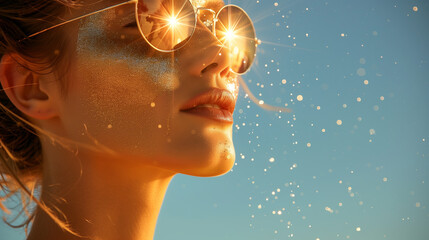 Close-Up Portrait in Sunlight