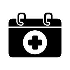 health check schedule icon vector design illustration template