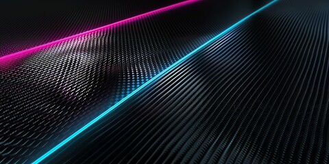 black carbon background with variations of blue and pink stripes, for modern backgrounds, banners, layouts,