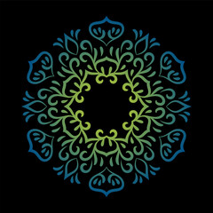 Mandala texture flower beautiful vector vintage decorative element oriental illustration