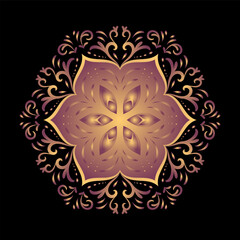 luxury ornamental mandala design background, Decorative ornamental Mandala in ethnic oriental style, Vintage decorative elements