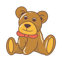 Baby Supplies Accessories on White Background. Vector Illustration in Cartoon Style.