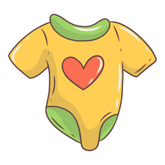 Baby Supplies Accessories on White Background. Vector Illustration in Cartoon Style.