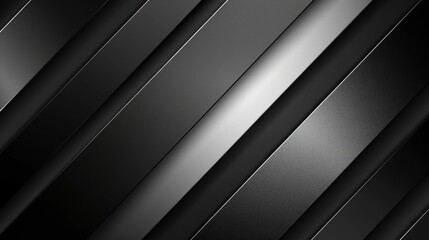 Abstract Diagonal Black and White Stripes