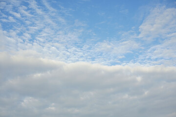 blue sky with clouds