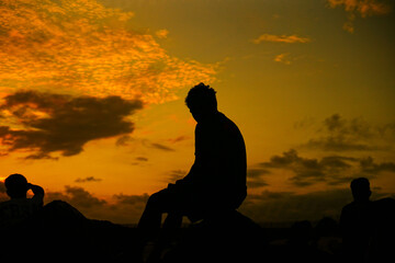 silhouette of a person