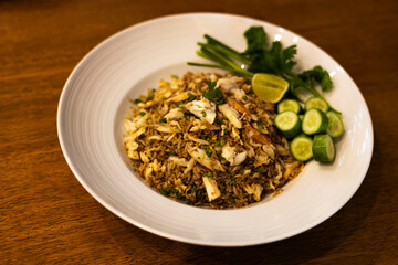 Crab Fried Rice On The Table