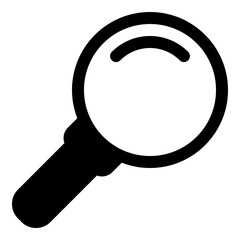 Magnifying Glass Icon for Search and Zoom Functions
