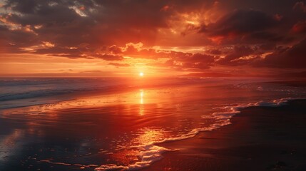 Obraz premium Summer Beach Sunrise