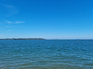 
Blue sky and sea landscape.
