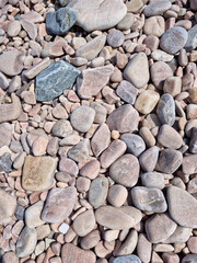 
It is a round gravel field.
