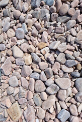 
It is a round gravel field.
