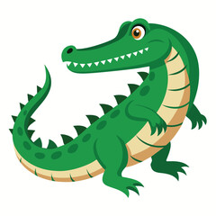 Obraz premium A cute crocodile
