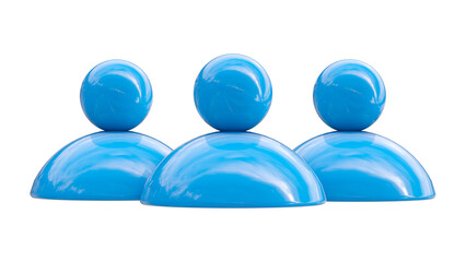 People network 3D icon isolated on white background. Social media world connection and global business communication concept