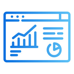 data analyst gradient icon