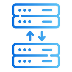 data transaction gradient icon