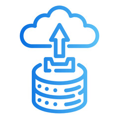 data uploud gradient icon