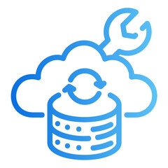 server maintenance gradient icon