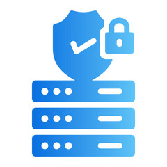 Fototapeta premium cyber security gradient icon