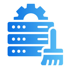 data cleaning gradient icon