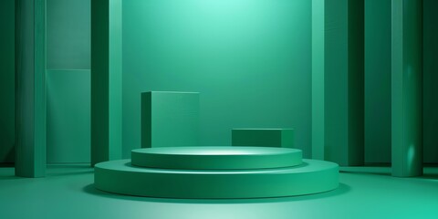 podium stage product 3d render texture plastic green colors, display, stage, podium, platform, texture, render, 3d, abstract, empty, plastic, object, background, stand, design, product, scene, mock up