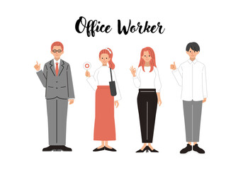 会社員の男女4人セット_2