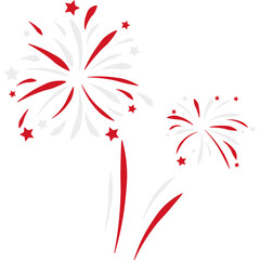 Obraz premium Indonesian Independence Day Firework