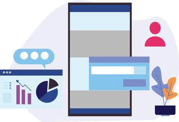 The chart graph is displayed on mobile