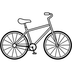 bicycle vector illustration on white background