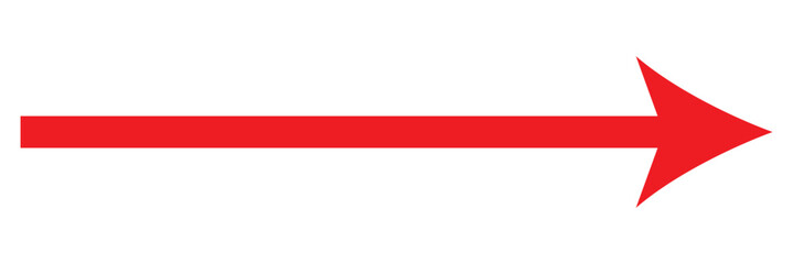 Obraz premium long arrow vector icon. double side left and right straight Horizontal long arrow icon. flat style long arrow vector illustration.