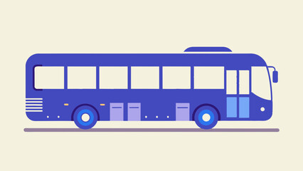 A bus driving down a road in front of a city, showcasing urban transportation and cityscape. A city bus driving on a road amidst the urban landscape.