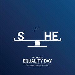 women's equality day Creative Ads Design. women's equality icon isolated on Template for background. women's equality Poster, vector. illustration, August 26. Important day