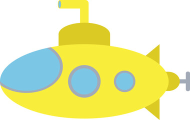 submarine  vehicle transportation illustration