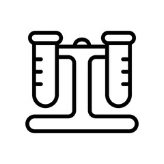 chemical liquid icon line vector design illustration template