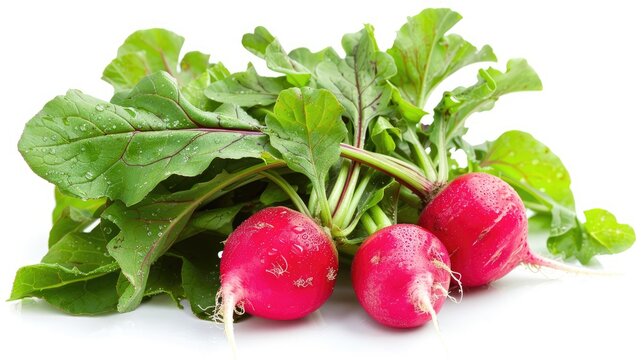 Radish Freshness isolated on a White Background