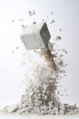 コンクリート, 石, 破壊, 粉々, 壊されたコンクリート, 粉々になるコンクリート, concrete, stone, destruction, shattered, broken concrete, shattering concrete