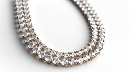 Obraz premium necklace with a lot of diamonds on it