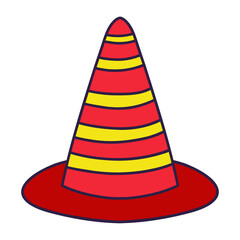 Firefighter Equipment Isolated on White Background. Vector Illustration in Cartoon Design and Shapes.