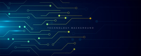 Abstract Futuristic Technology Circuit Background Vector