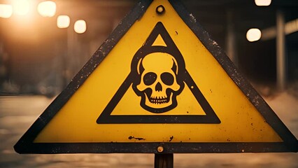 Poison Warning Sign Generative AI