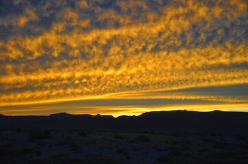 Brilliant sunrise at Gonzaga Bay, Baja California