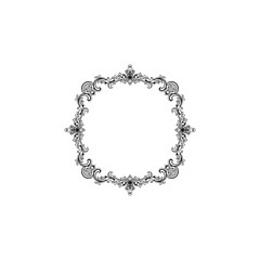 frame with floral ornament