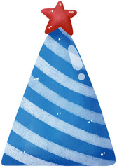 Stripe Party blue hat for Independence day