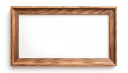 Obraz premium empty wooden picture frame