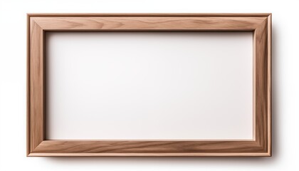 Fototapeta premium empty wooden picture frame