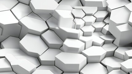 Sleek and modern 3D geometric honeycomb patterns.